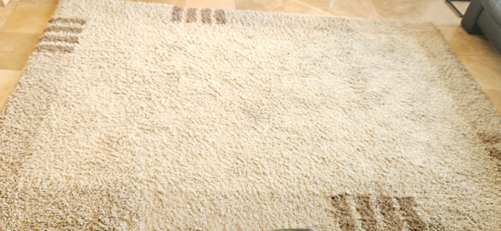 tapis de sol 3 x 2 mètres couleurs taupe, Enlèvement, Utilisé