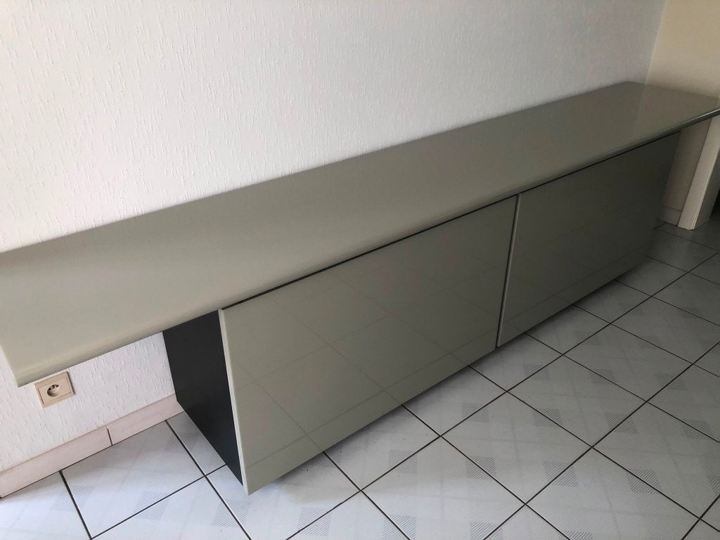 Acerbis Sheraton Design Dressoir, Ophalen, Met lade(s), Zo goed als nieuw, Overige houtsoorten