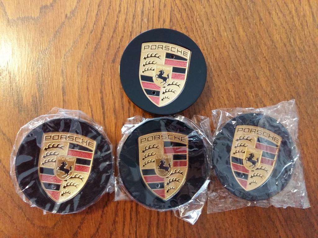 Porsche naafdoppen/wielkappen 76mm, Ophalen of Verzenden, Zo goed als nieuw