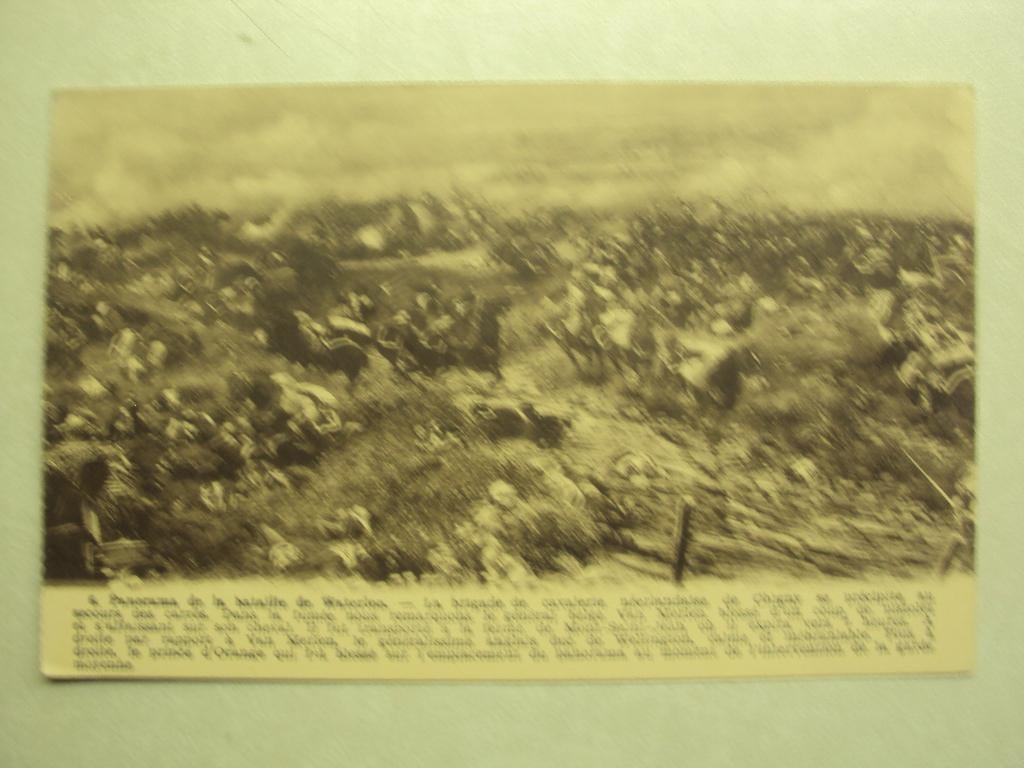 55487 - PANORAMA DE LA BATAILLE DE WATERLOO - ZIE 2 FOTO'S, Collections, Envoi