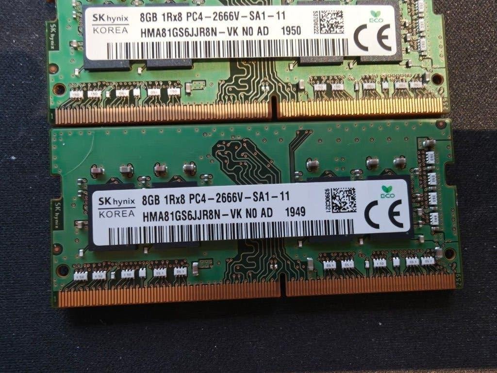 2x 8GB SK hynix DDR4-2666 SO-DIMM - 16GB, Computers en Software, RAM geheugen, Gebruikt, Verzenden, DDR4, 8 GB