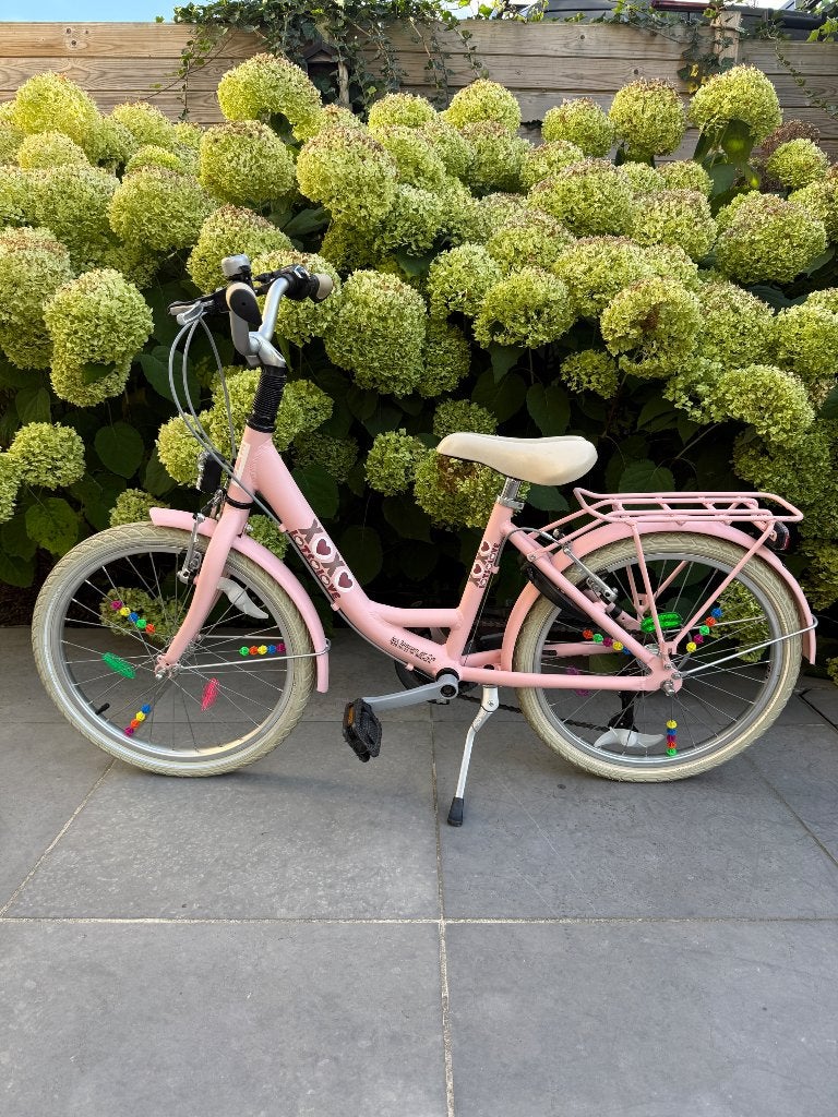 Meisjesfiets lots of love 20 inch, Fietsen en Brommers, Ophalen, Velgrem, Versnellingen, Zo goed als nieuw
