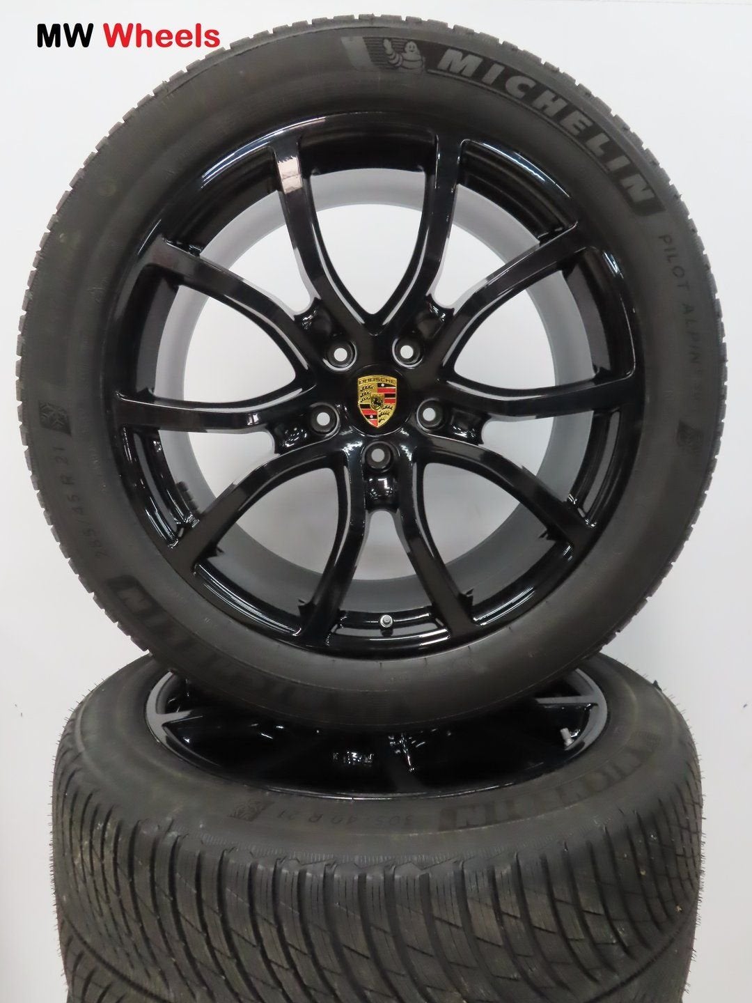 Porsche 21 inch velgen Cayenne 9Y SUV 2024 winterbanden, Gebruikt, -, -, Banden en Velgen