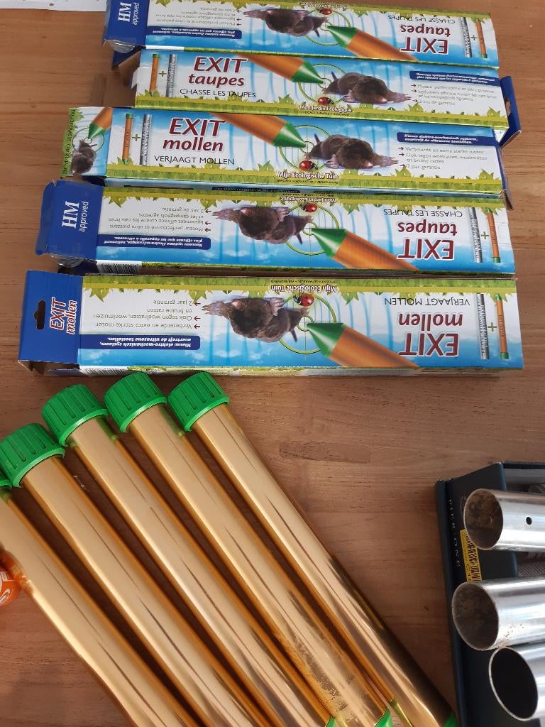 Mollenverjagers (perfecte staat!), Tuin en Terras, Ophalen, Zo goed als nieuw