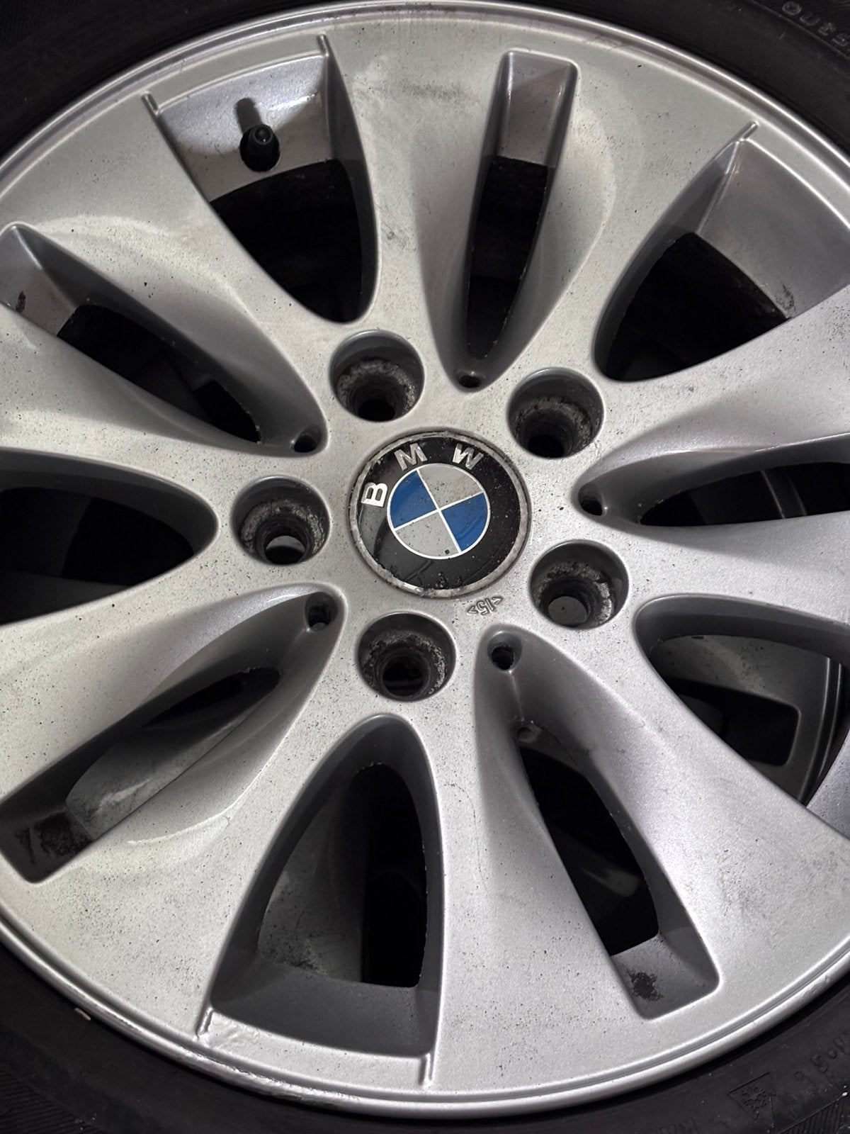 4 JANTES Jante aluminium BMW 16 pouces avec pneu 205/55 R16, Ophalen, Gebruikt