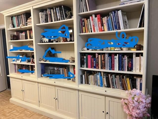 Boekenkast in goede staat, Huis en Inrichting, Ophalen, Met deur(en), 200 cm of meer, Zo goed als nieuw