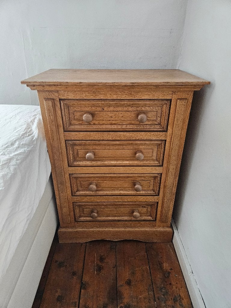 commode en bois avec 4 tiroirs, Maison & Meubles, Armoires | Commodes, 3 ou 4 tiroirs, 25 à 50 cm, Moins de 100 cm, Comme neuf