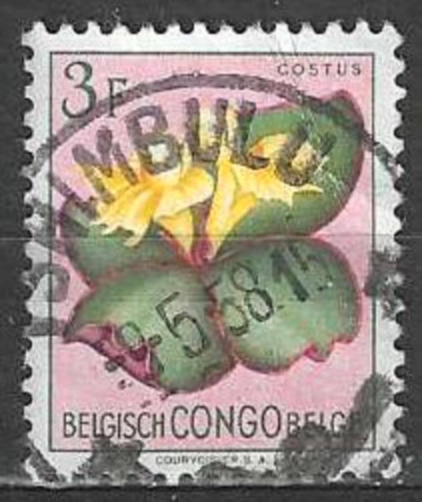 Congo belge 1952 - Yvert 314 - Flore - Fleurs (ST), Envoi, Affranchi