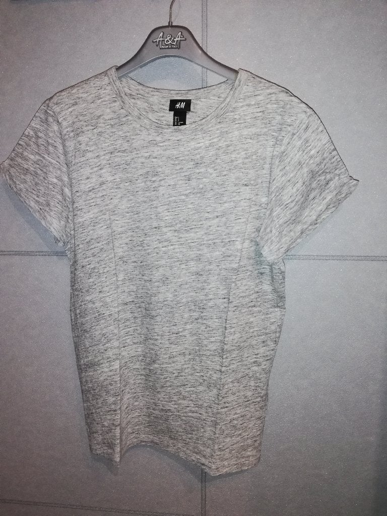 T -shirt smal, Vêtements | Hommes, Gris, Enlèvement ou Envoi, Comme neuf, H&M