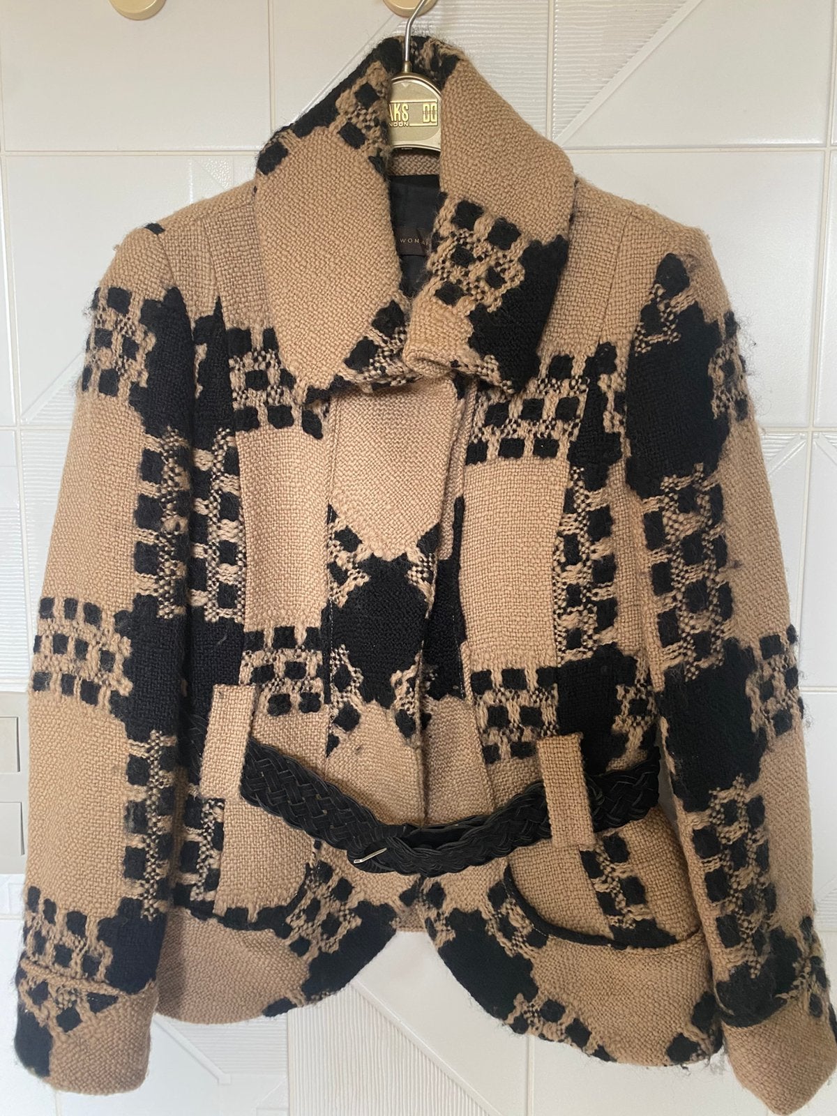 Zara woman mantel jas met ceintuur, Kleding | Dames, Jasjes, Kostuums en Pakken, Ophalen of Verzenden, Zo goed als nieuw, Maat 38/40 (M)