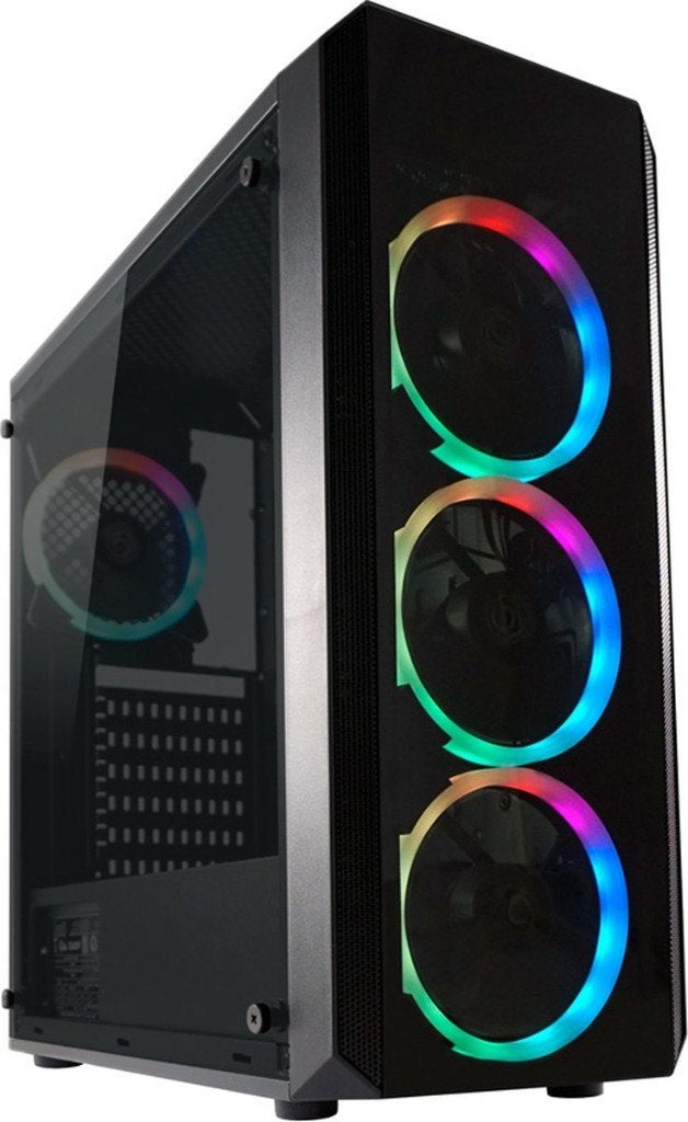 LC-POWER Quad-Luxx Midi Tower ATX PC Case, Ophalen, Gebruikt
