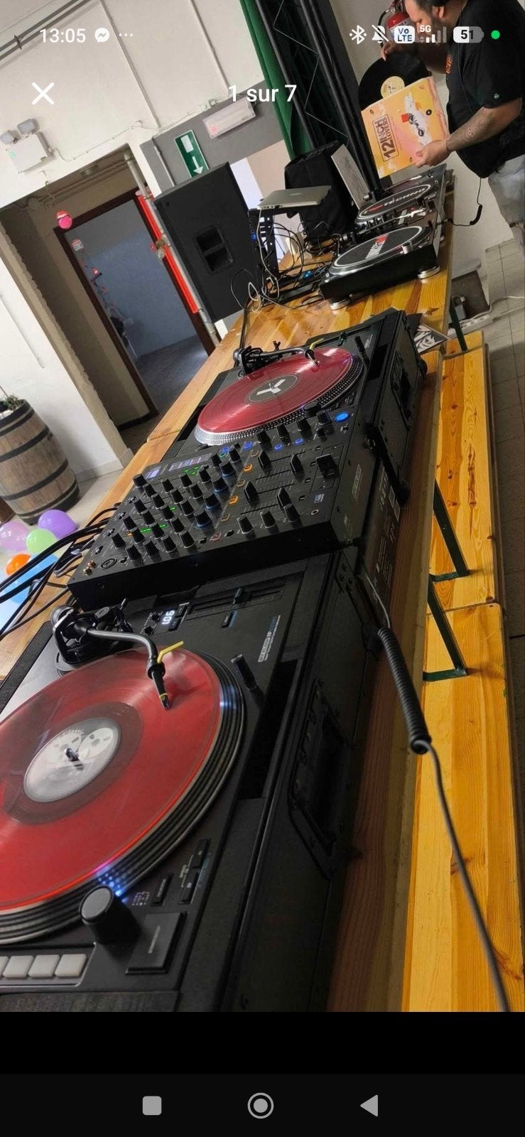 2 platines Reloop vinyles 8000MK2 DVS Serato + Table RMX95, Muziek en Instrumenten, Ophalen, Zo goed als nieuw, Draaitafel, Reloop