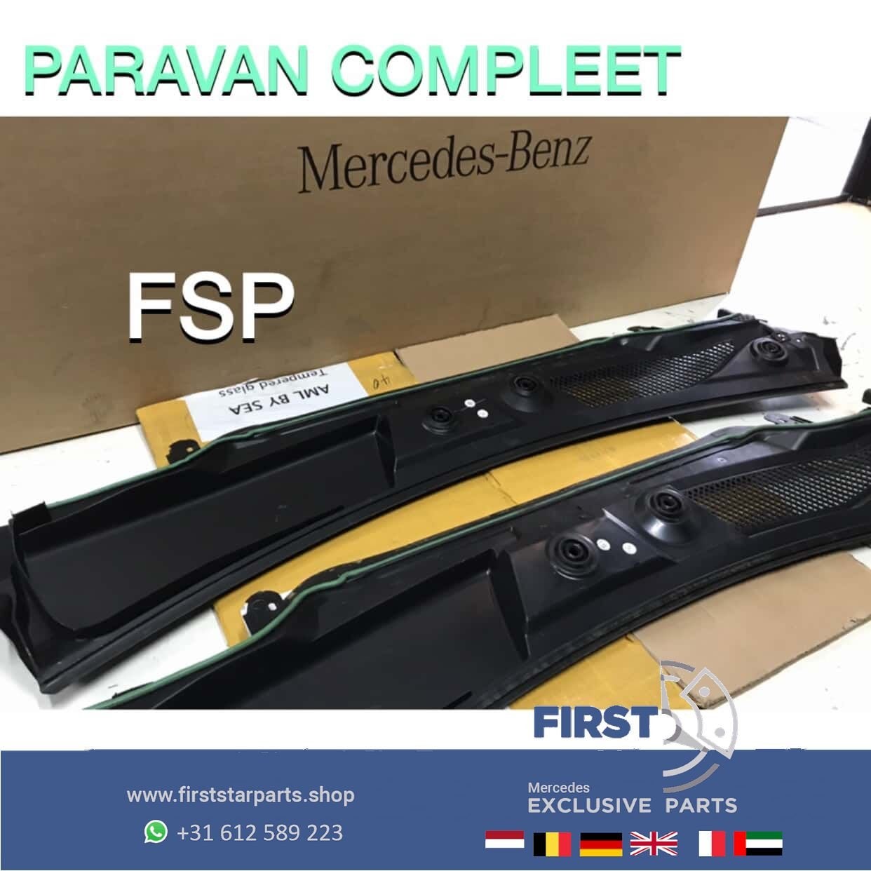 Paravan paravent Mercedes W176 A W246 B W117 CLA W156 GLA Kl