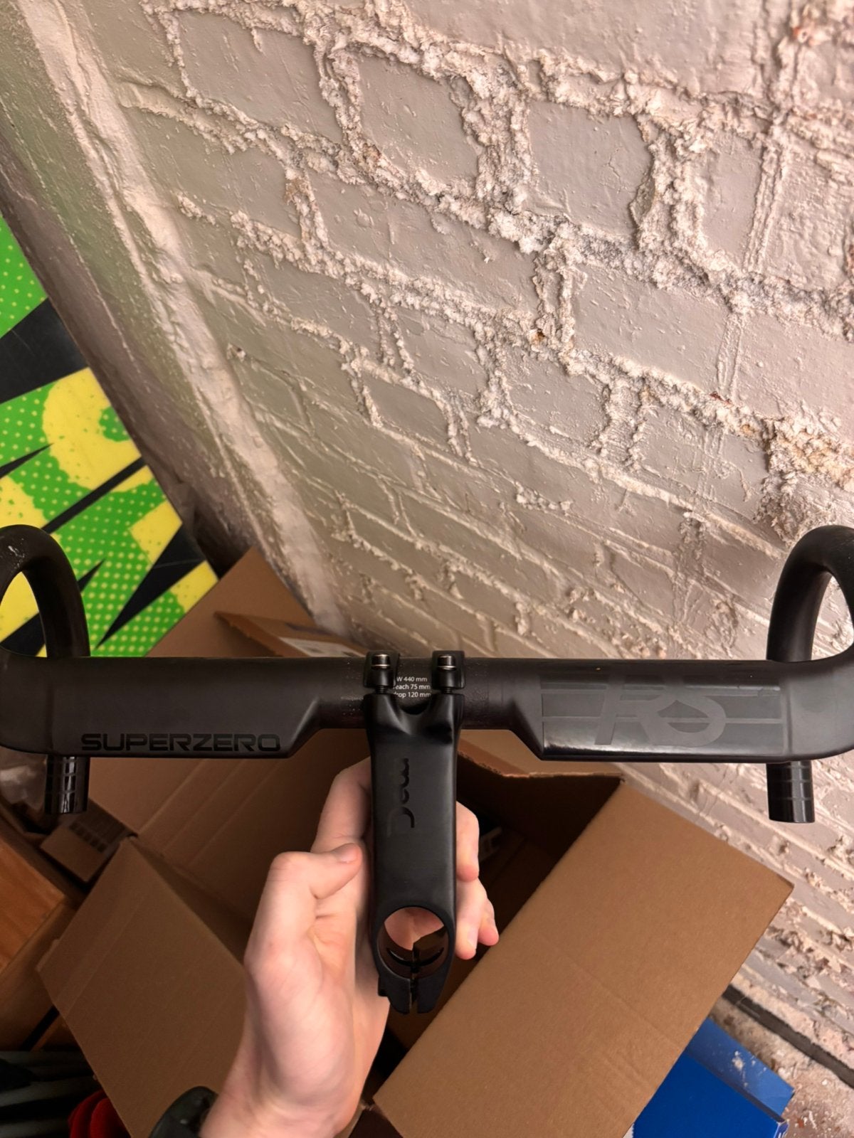 Deda Superzero RS Carbon stuur + stuurpen, Fietsen en Brommers, Stuur, Nieuw, Ophalen of Verzenden, Racefiets
