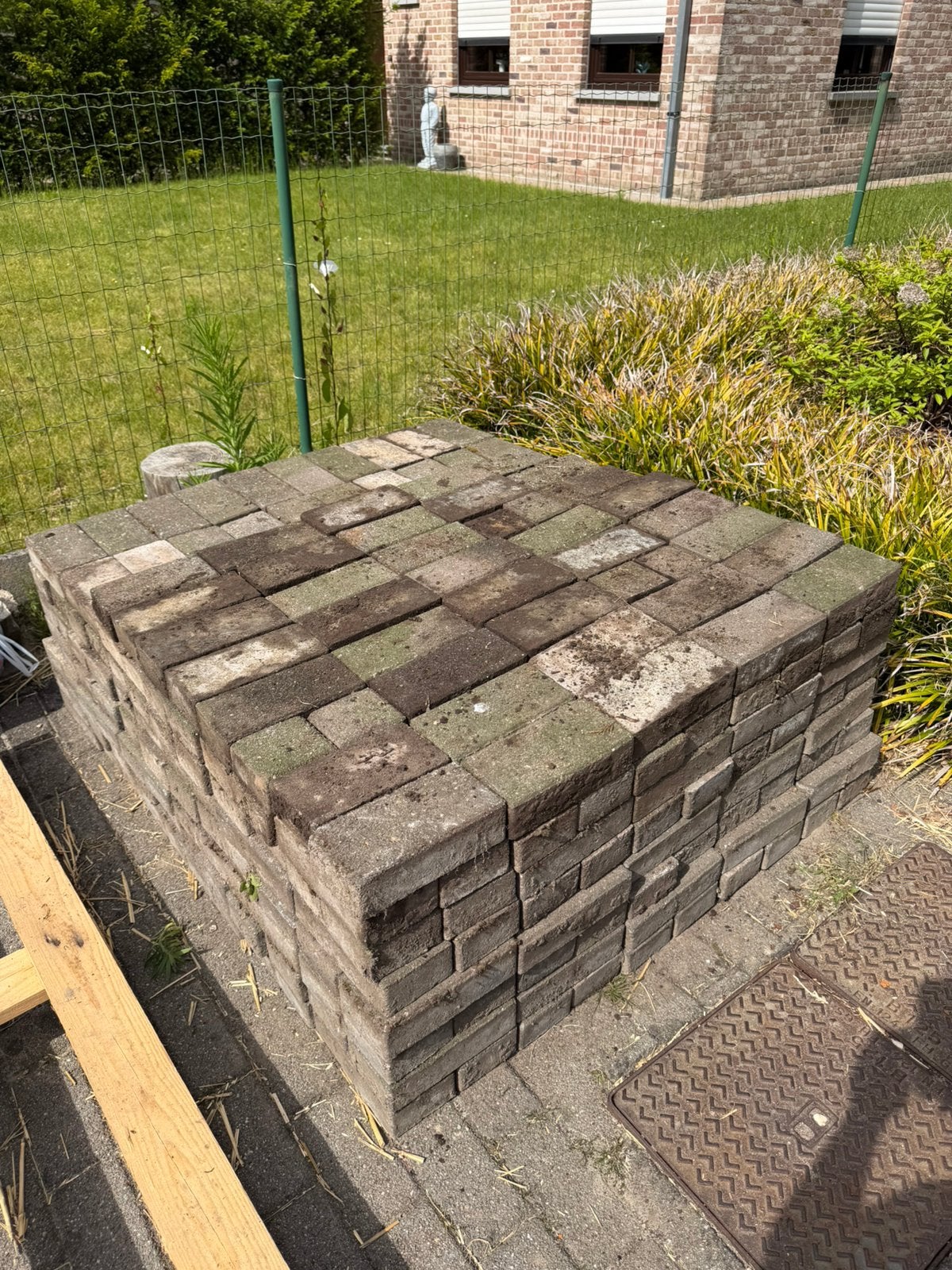 Klinkers te geef, Ophalen, Gebruikt, 10 m² of meer, Klinkers