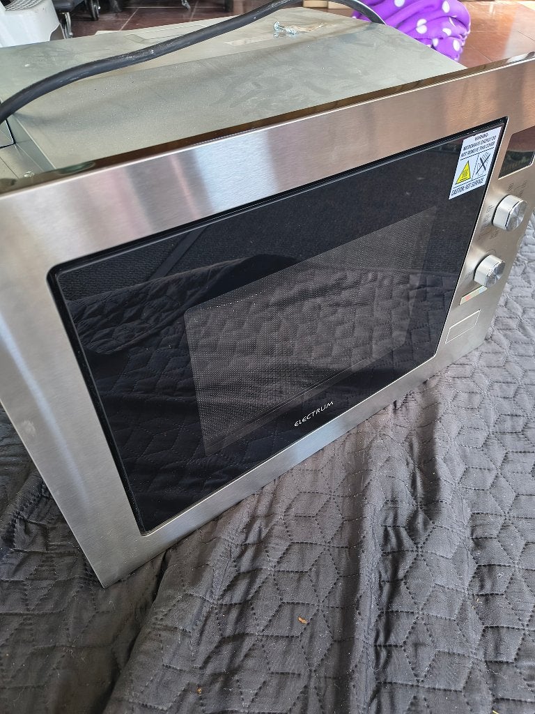 Combi inbouwoven magnetron, Elektronische apparatuur, Microgolfovens, Ophalen, Zo goed als nieuw, Inbouw, Draaiplateau