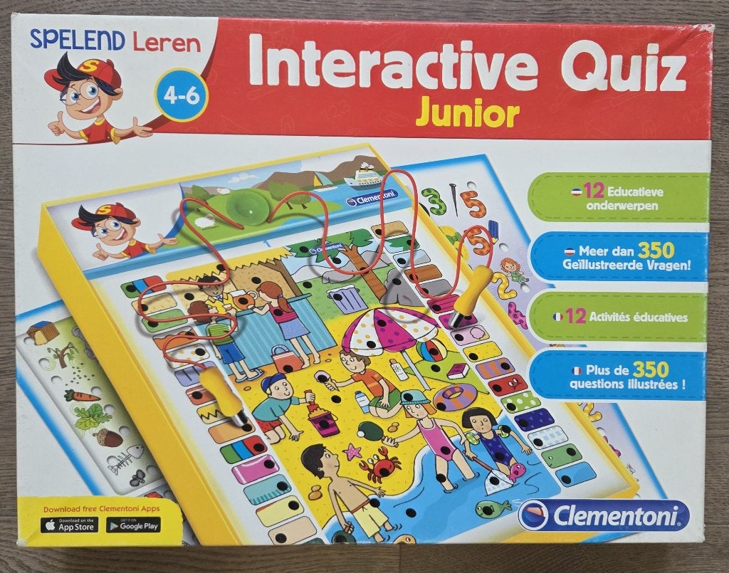 Clementoni Interactive Quiz Junior, Enlèvement ou Envoi, Comme neuf, Découverte, Avec lumière
