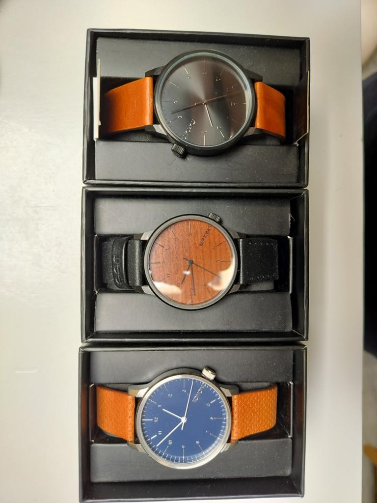 Komono horloges, Ophalen