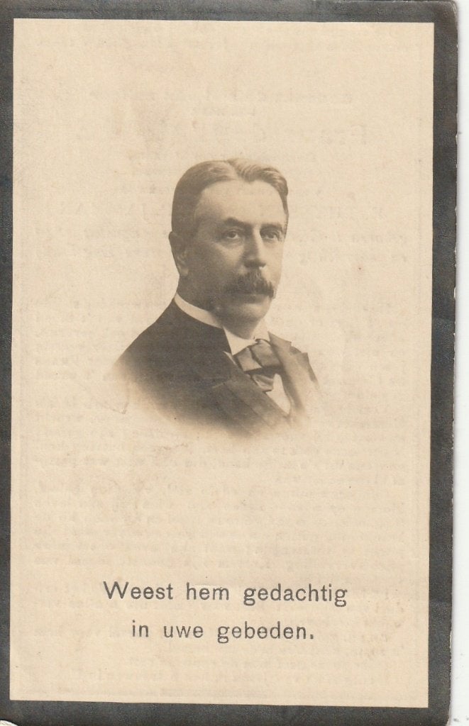 Gesneuvelde Frans de l'Arbre Folkestone Engelad 1915, Verzamelen, Bidprentjes en Rouwkaarten, Verzenden