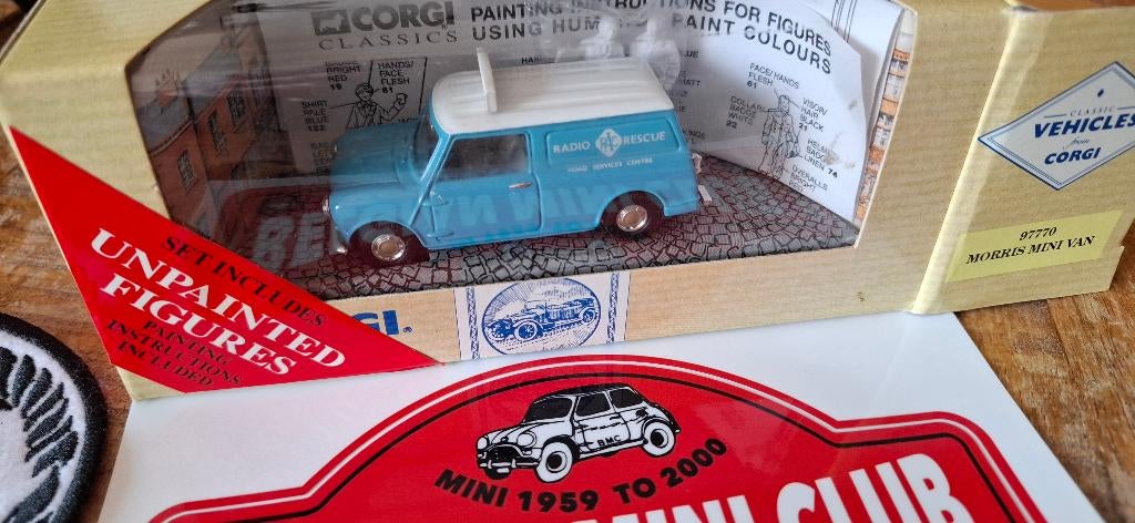 MINI Van Mk1 Morris RADIO RESCUE Blue 1/43 CORGI Neuf+Box, Ophalen of Verzenden, Nieuw, Auto, Corgi