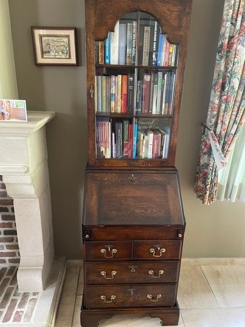 Secretaire in massief franse eik, Maison & Meubles, Armoires | Secrétaires, Enlèvement, Comme neuf