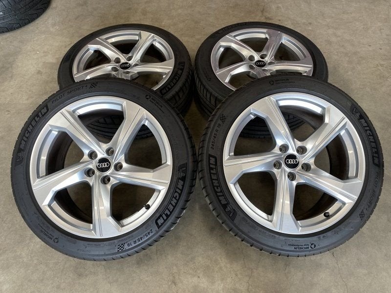 19  inch originele velgen + zomerbanden Audi A6 A7 4K C8 4K0, Auto-onderdelen, 19 inch, Gebruikt, -, -