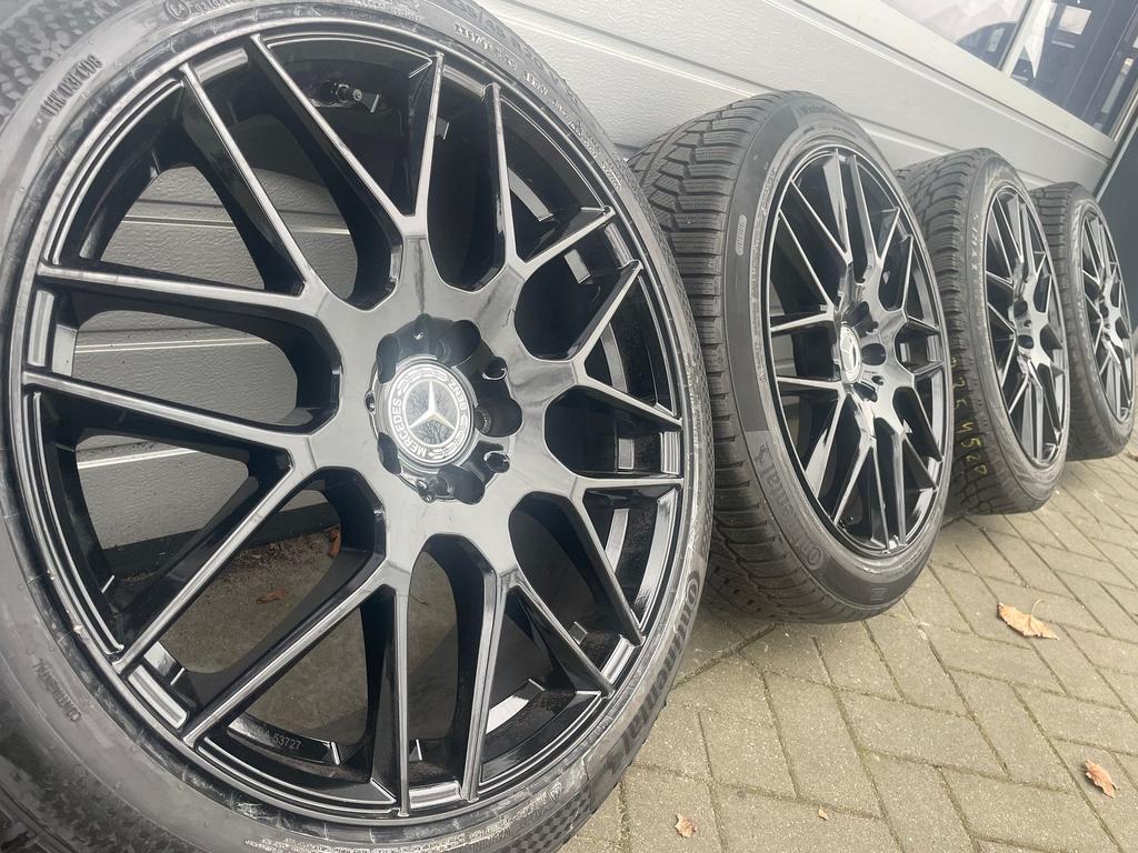 Zwarte 20 inch Mercedes Vito V klasse W447 EQV velgen banden, -, -, Banden en Velgen, Ophalen of Verzenden