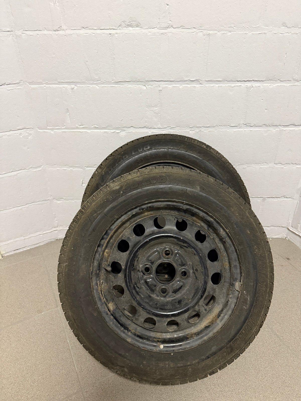 165/70R14 Bridgestone banden, Ophalen, Zo goed als nieuw