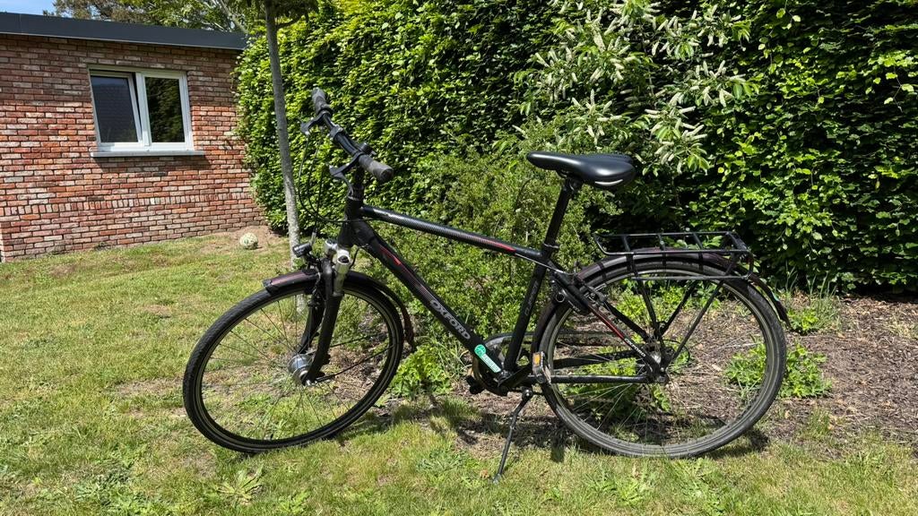 Fiets Oxford Clipper zwart/rood - maat 46 (140-150 cm), Minder dan 10 versnellingen, Gebruikt, Velgrem, Minder dan 49 cm