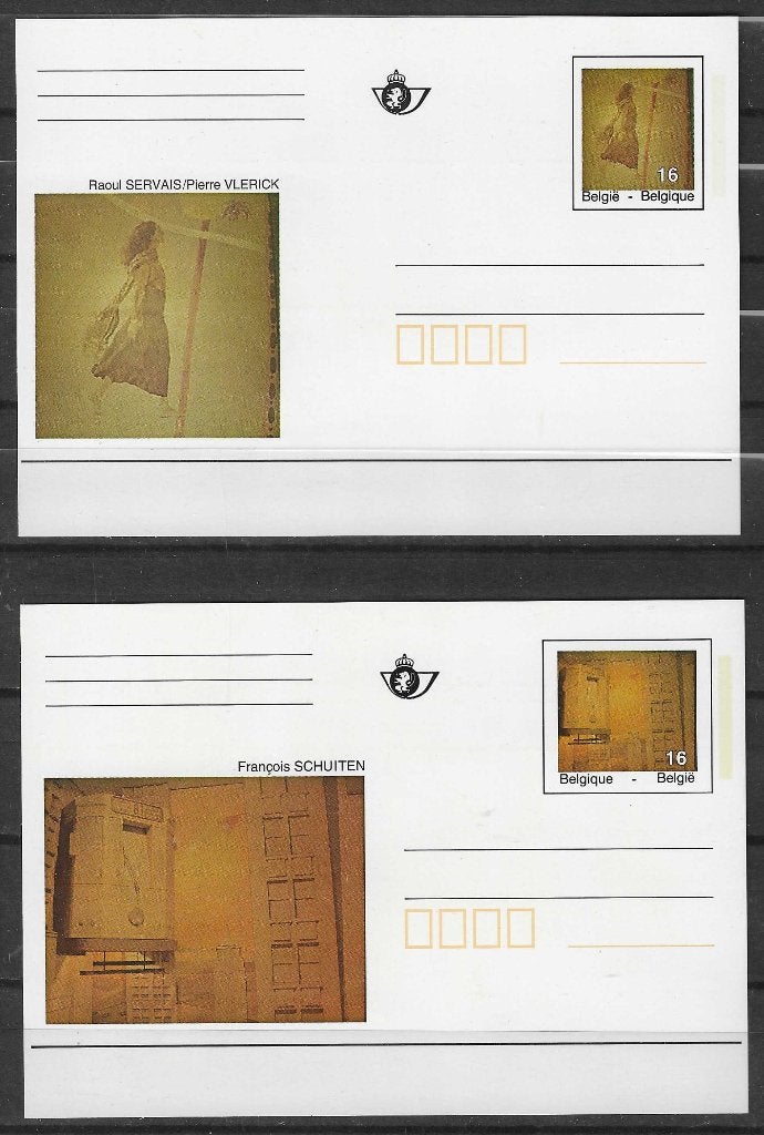 Belgique OPC BK48-49 Œuvres d'art Métro de Bruxelles **, Enlèvement ou Envoi, Non oblitéré