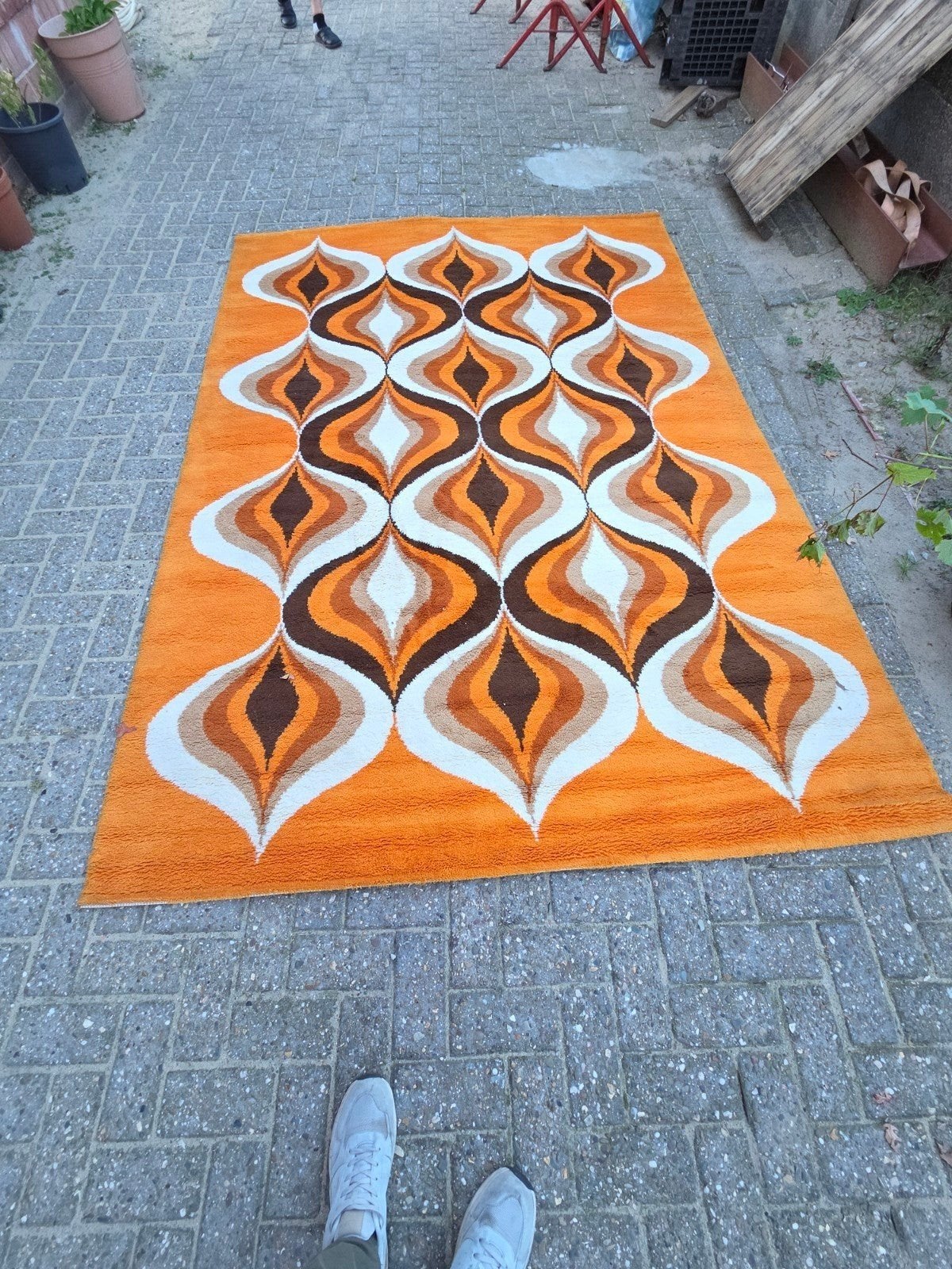vintage space age tapijt, Huis en Inrichting, Ophalen
