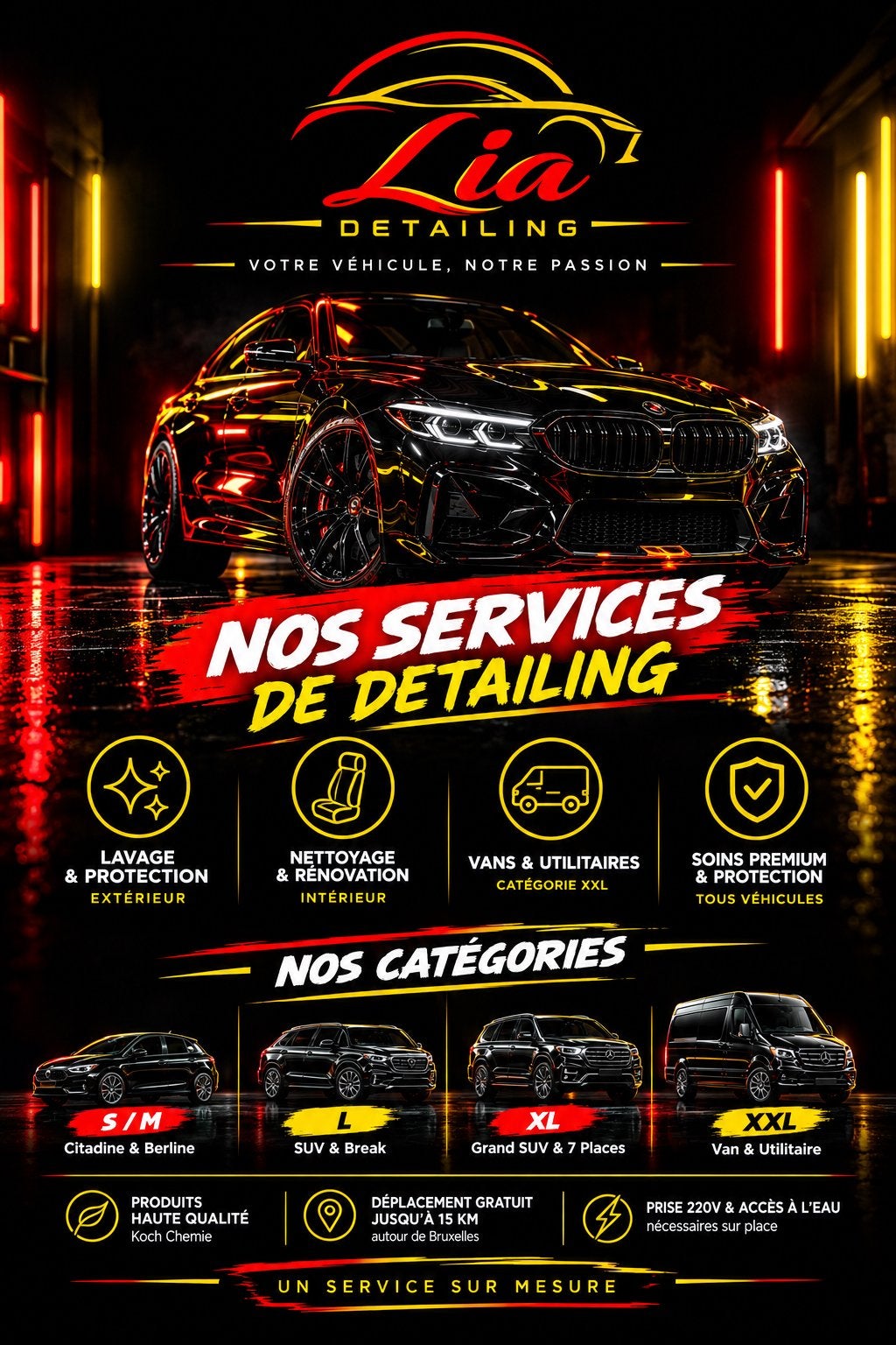 Nettoyage et esthétique Auto Mobile Brussels, Enlèvement, Neuf, Autres marques automobiles