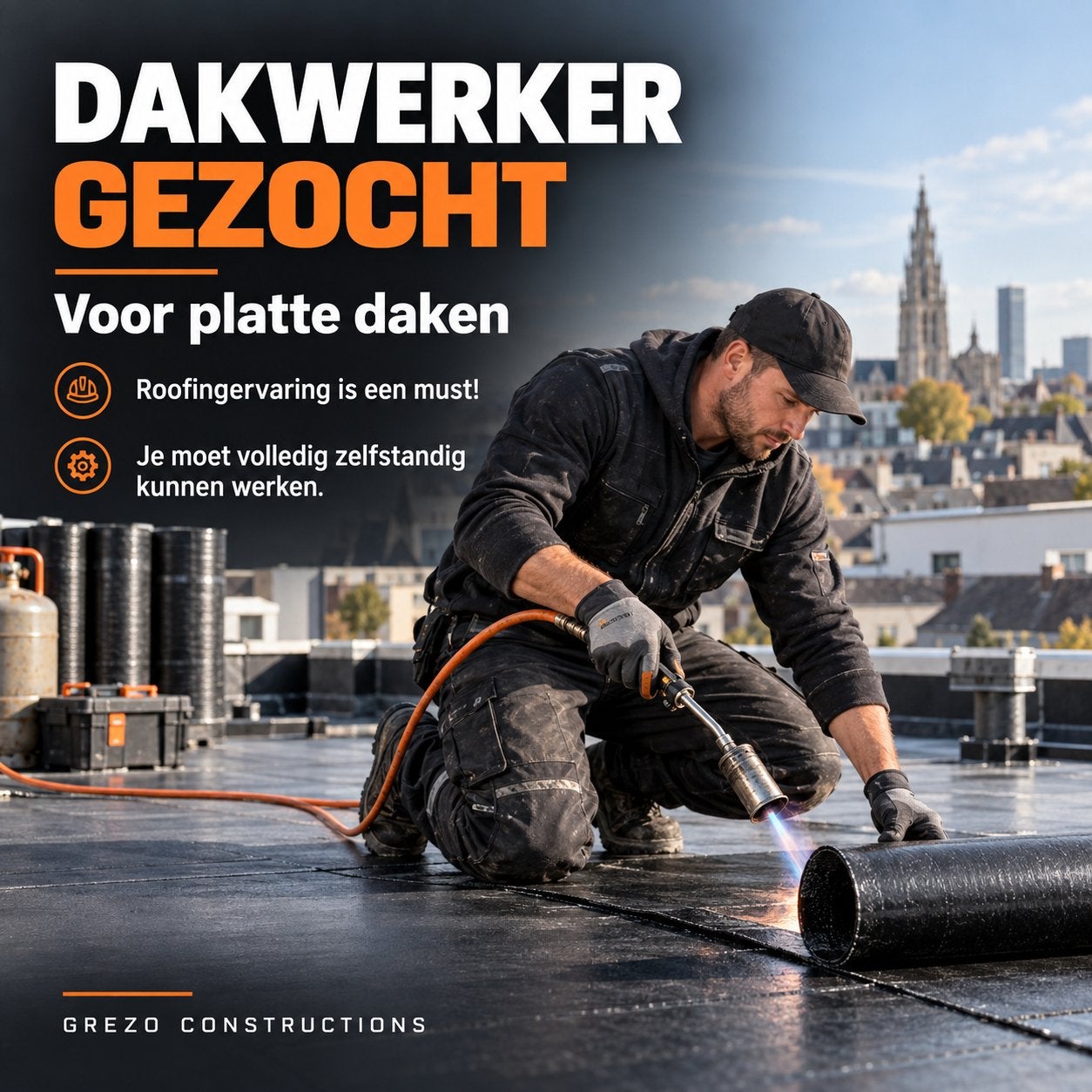 Dakwerker gezocht voor platte daken, Services & Professionnels, Bitumeux