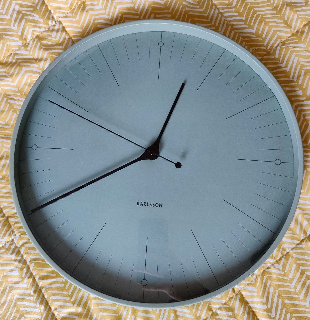 Karlsson wandklok 40cm, Huis en Inrichting, Analoog, Ophalen of Verzenden, Karlsson, Wandklok