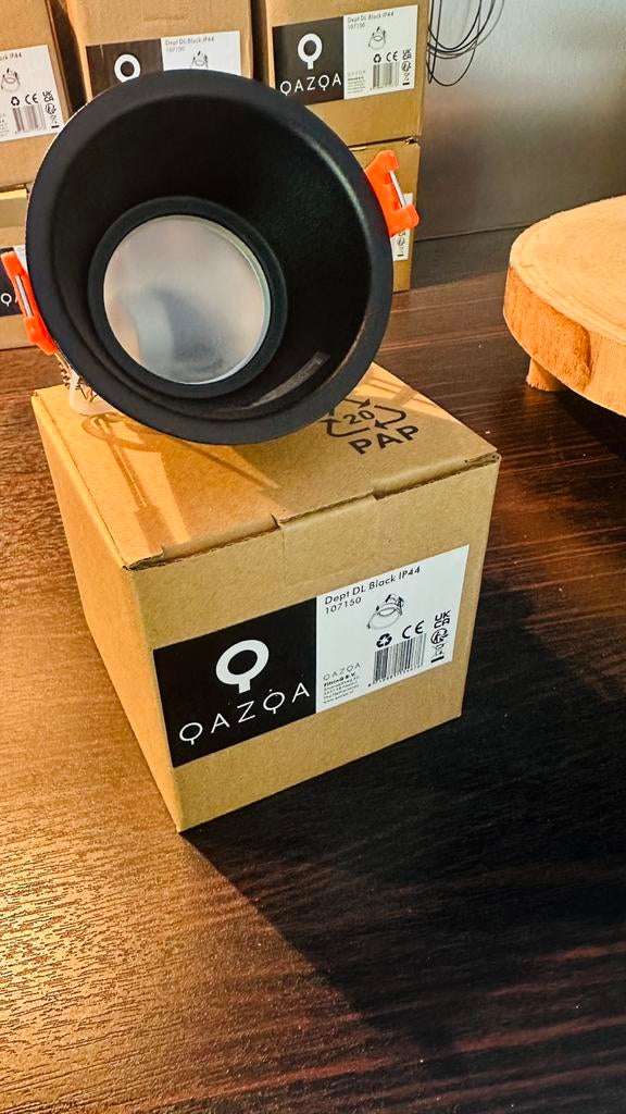 Inbouwspots zwart 50mm, Huis en Inrichting, Ophalen, Led, Nieuw, Modern