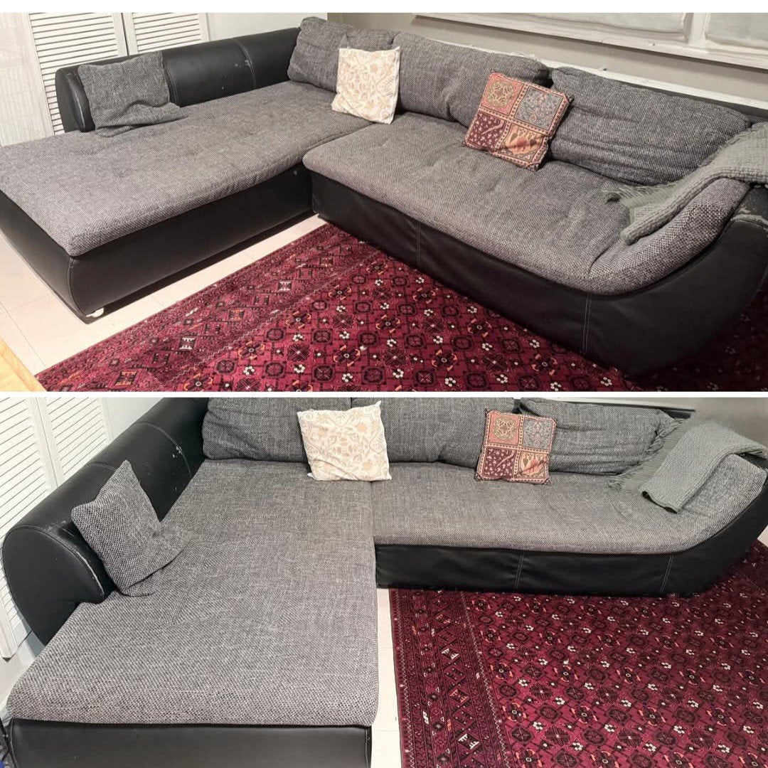 Hoeksalon, Huis en Inrichting, Ophalen, Gebruikt, Leer, Hoeksalon