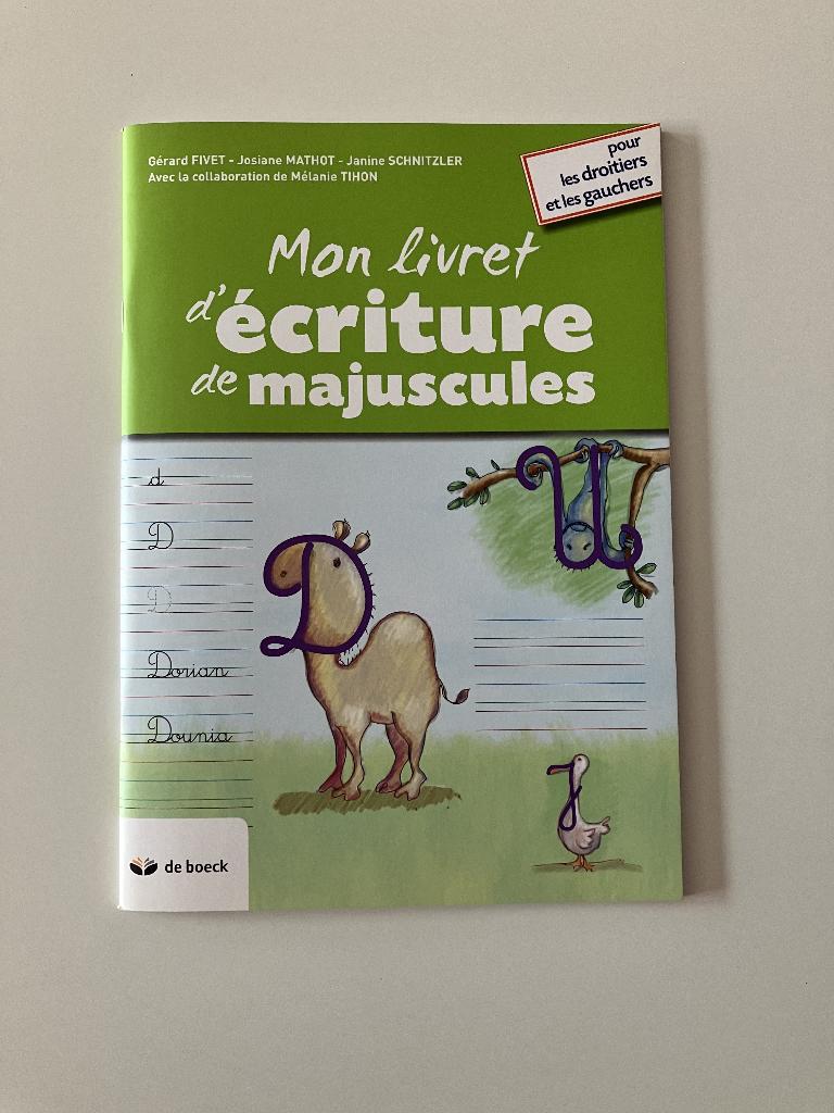 Mon livret d’écriture des majuscules De Boeck neuf, Boeken, Schoolboeken, Ophalen of Verzenden, Nieuw