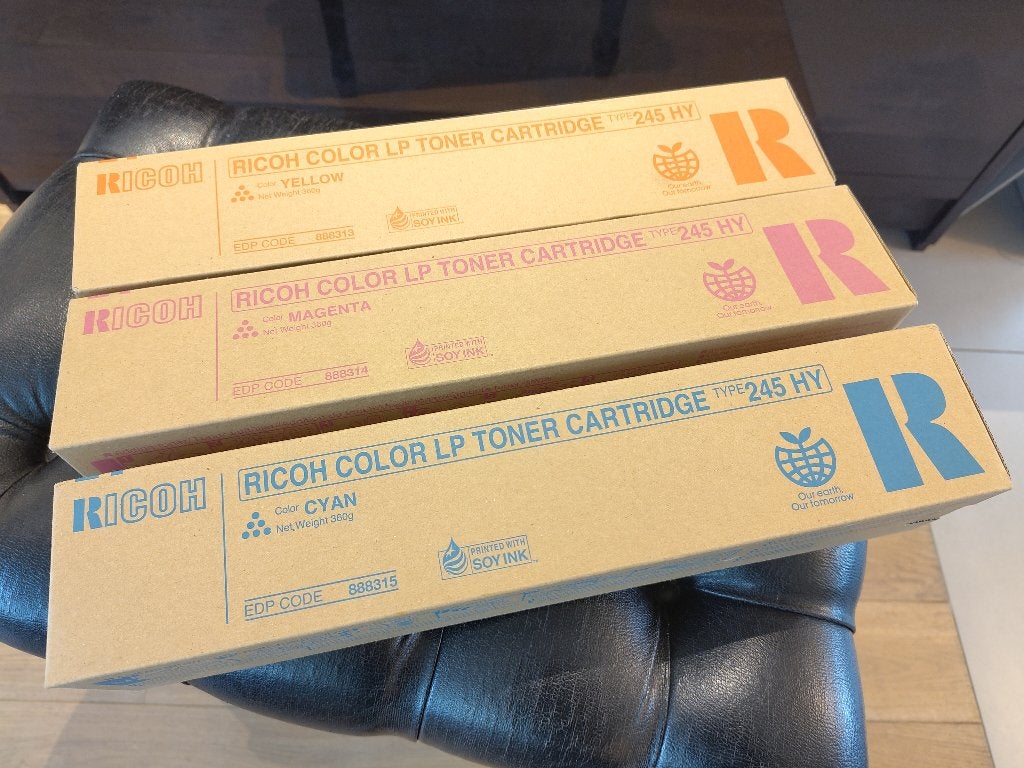 Cartouche toner Ricoh originale 245HY jaune, magenta, cyan, Informatique & Logiciels, Fournitures d'imprimante, Enlèvement ou Envoi