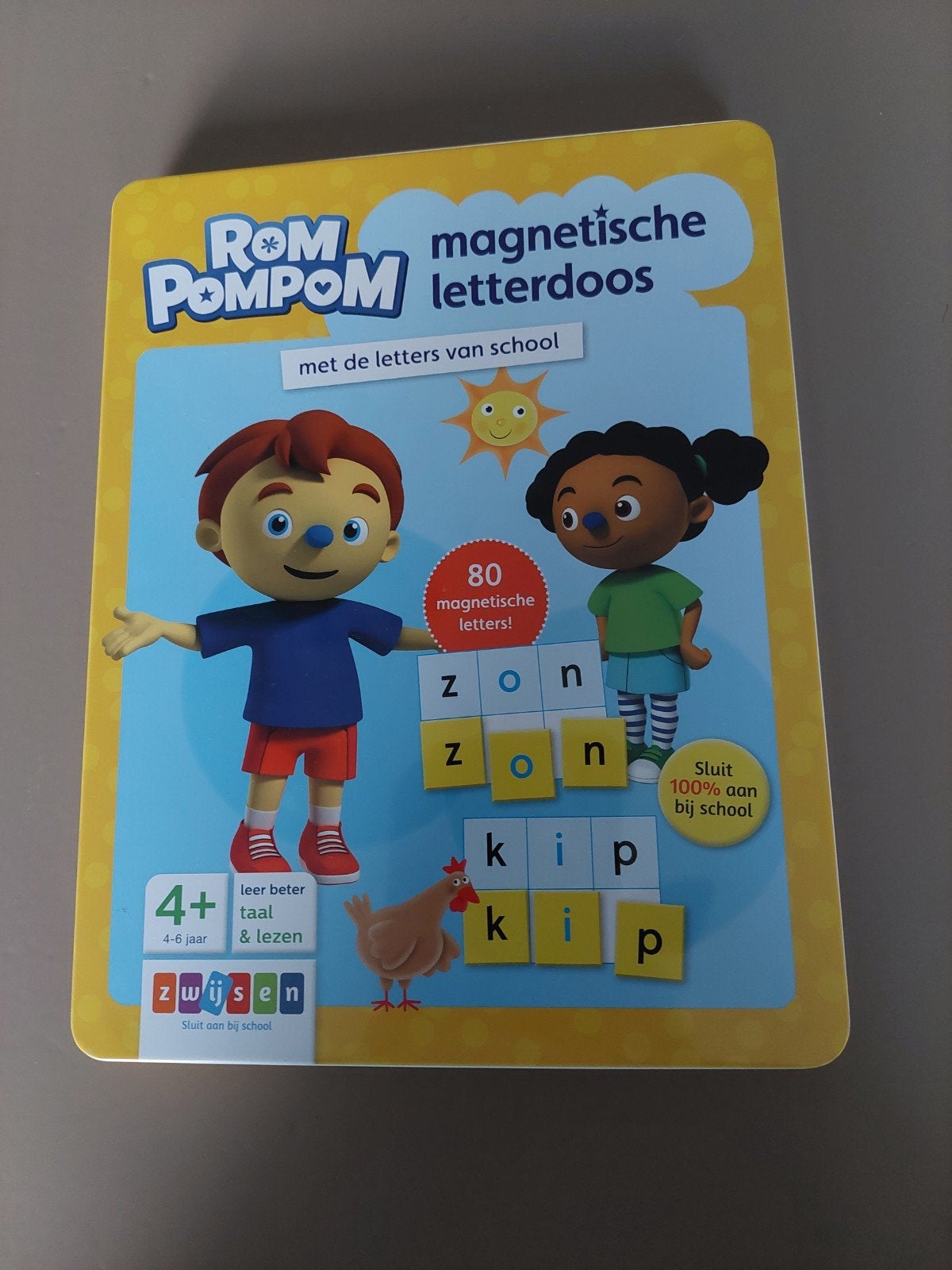 Magnetische letterdoos, zwijsen., Kinderen en Baby's, Ophalen, Zo goed als nieuw