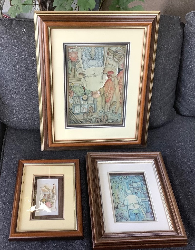 Anton Pieck, Enlèvement ou Envoi, Sous verre