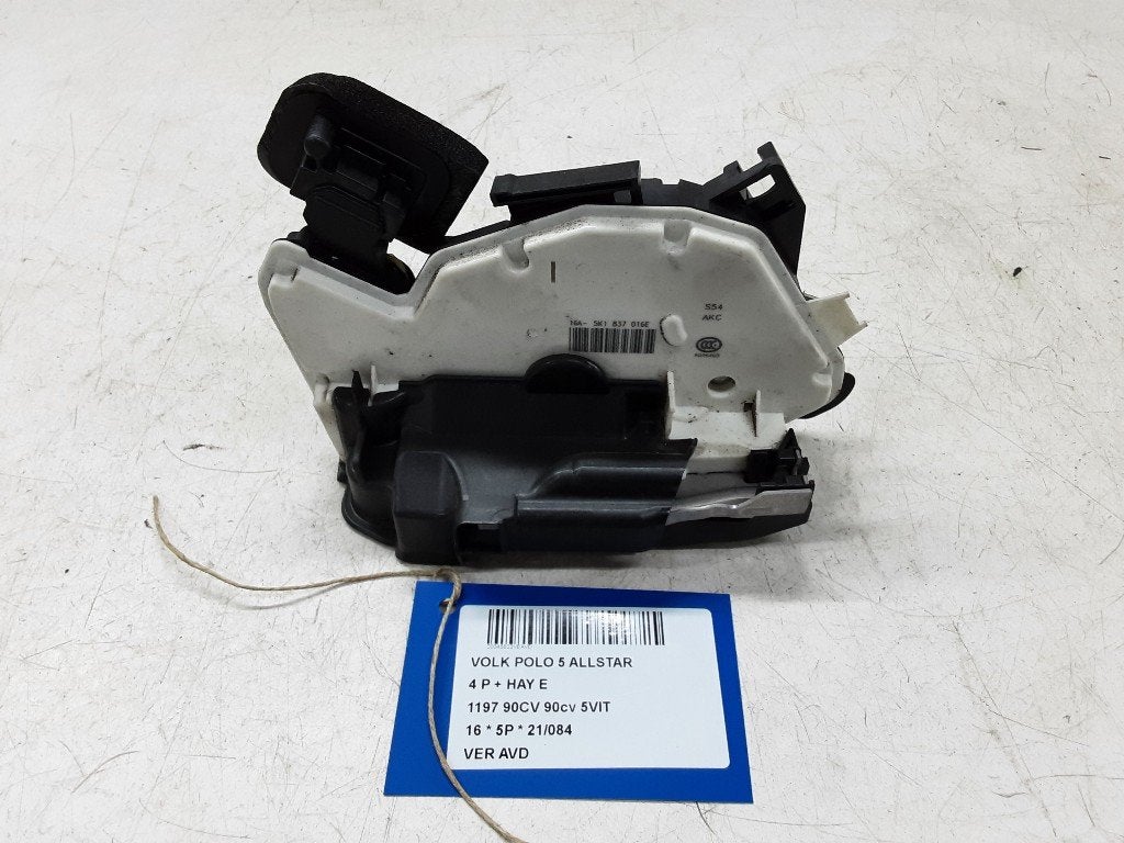SERRURE DE PORTE AVANT DROITE Polo V (6R) (5K1837016E), Autos : Pièces & Accessoires, Volkswagen, Volkswagen AG, Utilisé, Kundenbetreuung@volkswagen.de