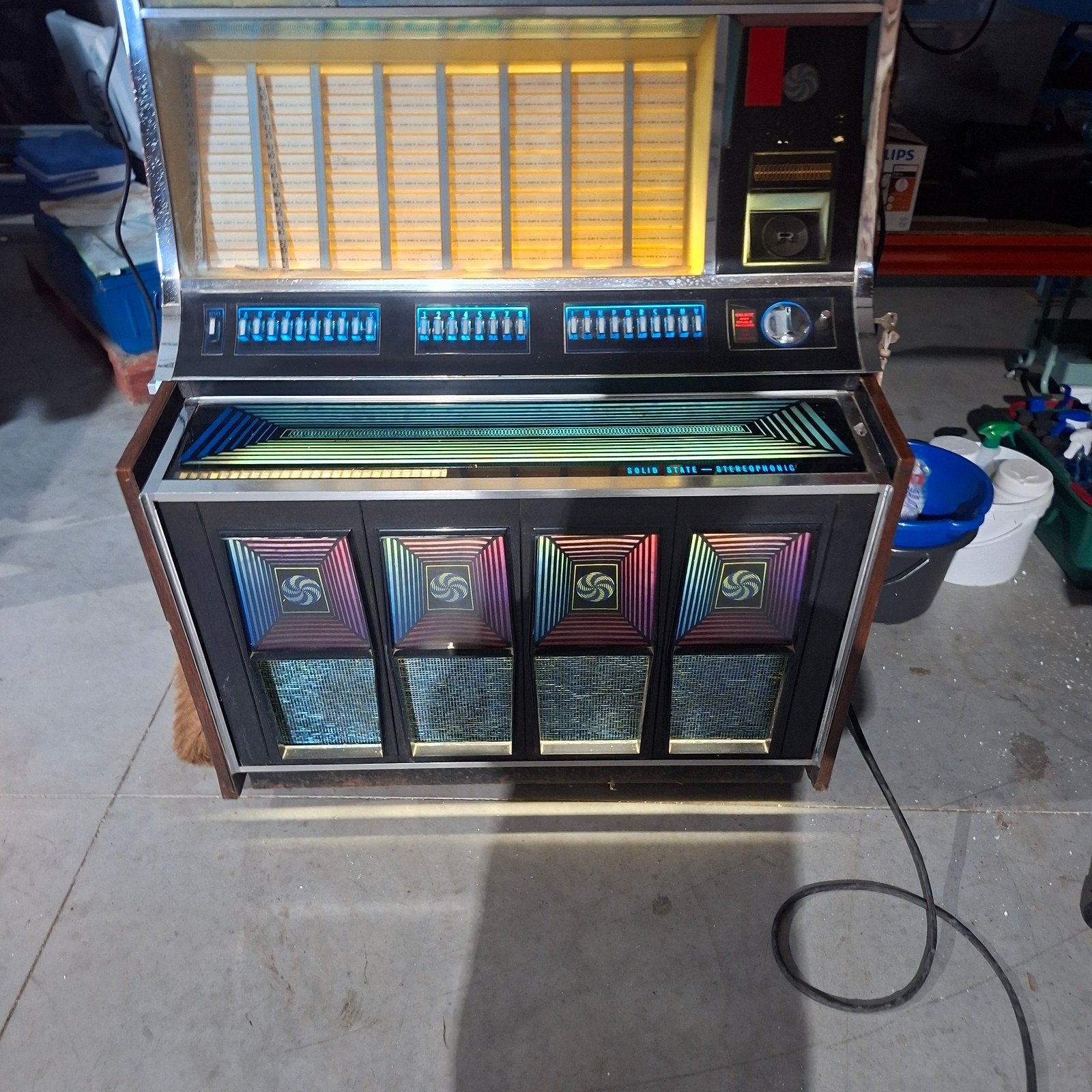 juke box rockola, Met singles, 1950 tot 1960, Rock Ola, Ophalen of Verzenden
