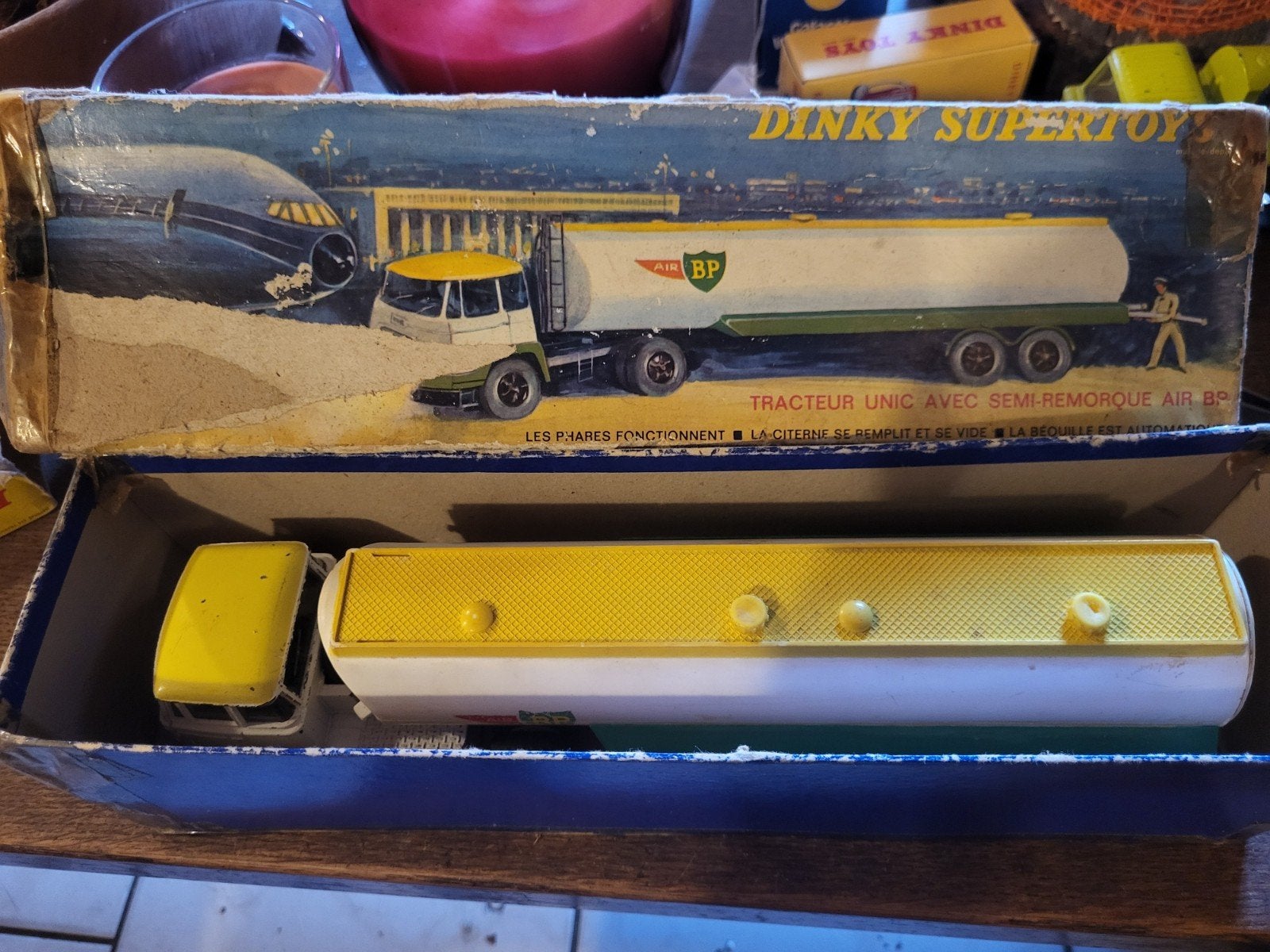 Dinky Supertoys (Réf. 887) Unic Esterel « Air BP », Ophalen of Verzenden, Gebruikt, Bus of Vrachtwagen, Overige merken