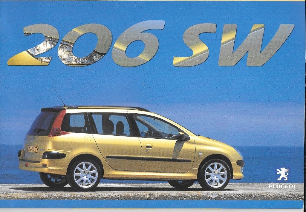 PEUGEOT 206 SW, dealerbrochure & tecnhische tekeningen, Livres, Enlèvement ou Envoi, Comme neuf, Peugeot