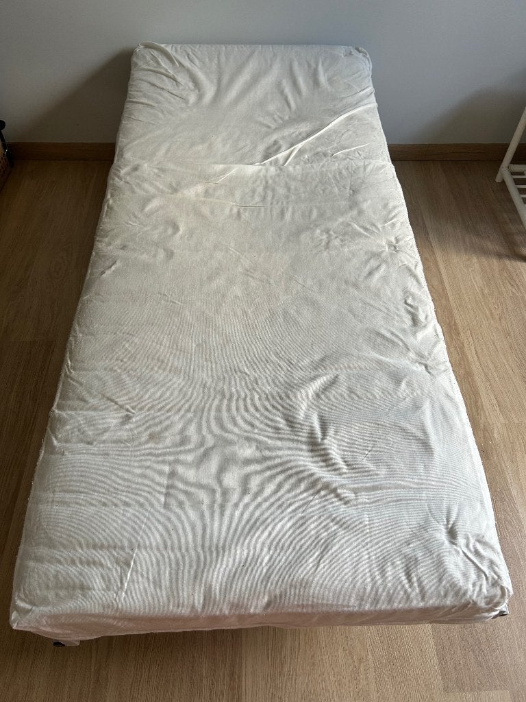 Eenpersoonsbed lattoflex met matras, Huis en Inrichting, Ophalen, Gebruikt, 90 cm, Eenpersoons