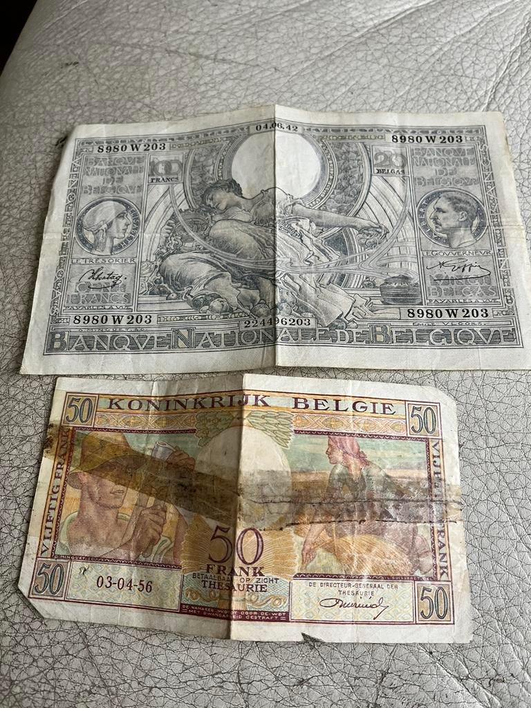 Oude bankbiljetten, Enlèvement ou Envoi, Billets de banque