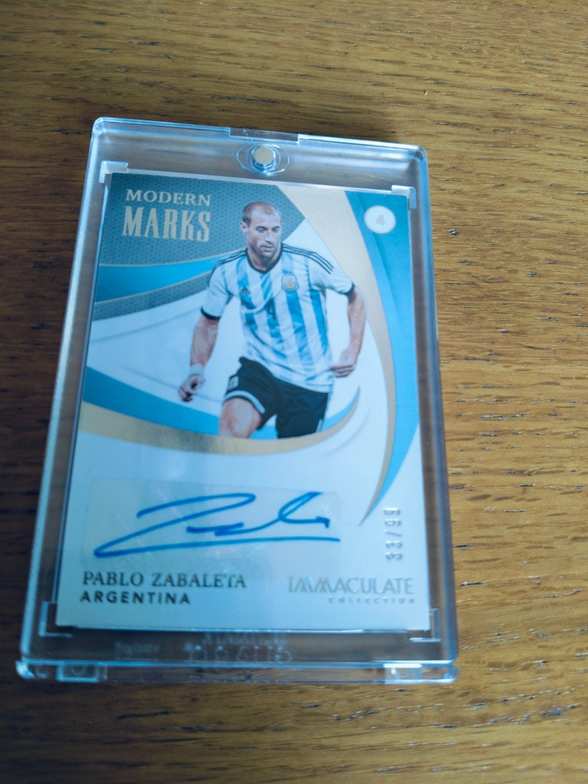 Panini Immaculate Pablo Zabaleta Argentinië autograph, Ophalen of Verzenden