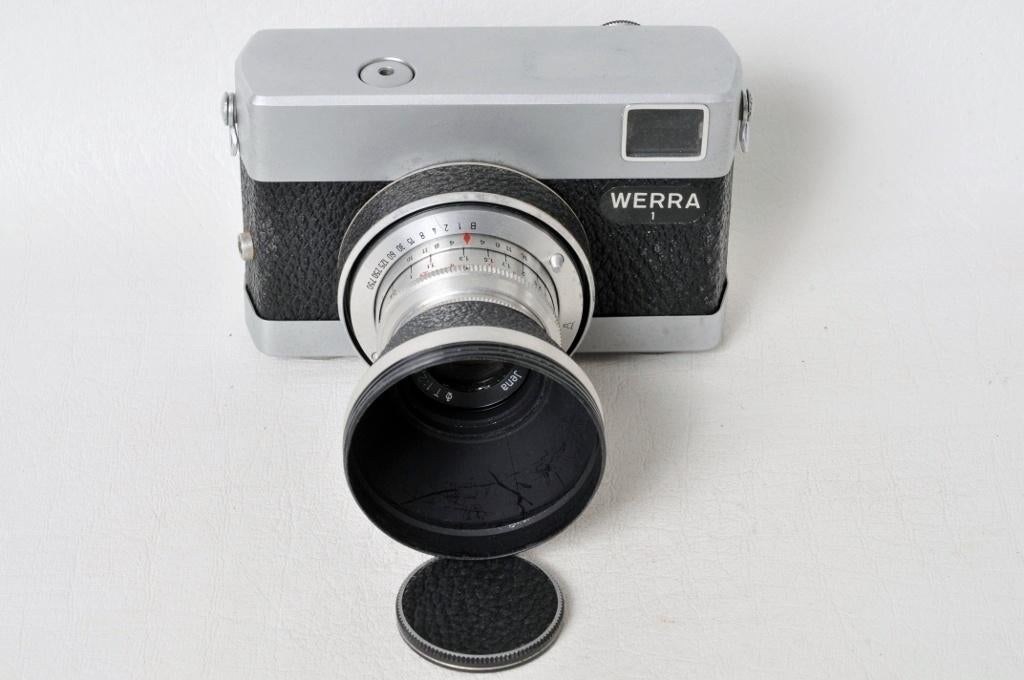 Werra 1: Carl Zeiss Jena T (Tessar) 2,8/50 mm-lens., Ophalen of Verzenden, Gebruikt, Compact