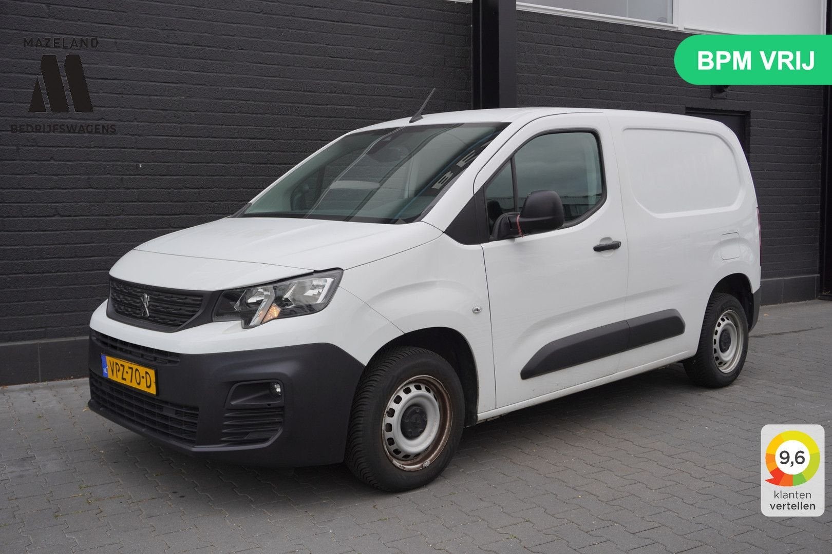 Peugeot Partner 1.2 PureTech 110Pk Benzine - Airco - Navi -, Auto's, Bestelwagens en Lichte vracht, Wit, Bedrijf, Handgeschakeld