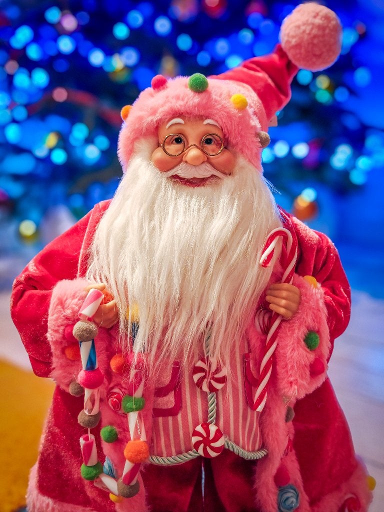 Prachtige Candy Santa Kerstman te koop 45cm, Ophalen of Verzenden, Zo goed als nieuw